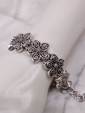 Brighton Reversible Flower Link Bracelet